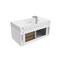 Castello Usa Thames 36-inch White Vanity Set with White Top and Chrome Handles CB-MC-36W-CHR-20146-WH - alternate 2